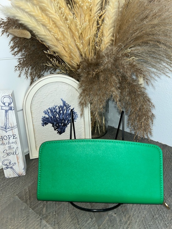 a new day Handbags - Kelly Green, A New Day zip around wallet NWOT